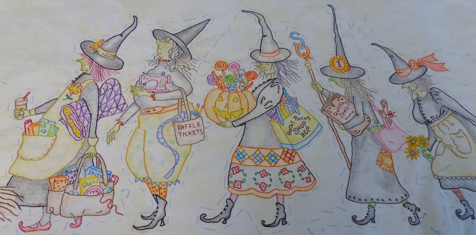 Timber Hill Threads Salem Quilt Guild Panel 1Finished!