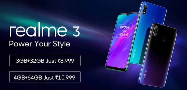 Realme 3 Launched In India At An Aggressive Pricing.