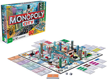 Monopoly Live, um banco imobiliário com uma torre que joga os dados e conta  o dinheiro para você