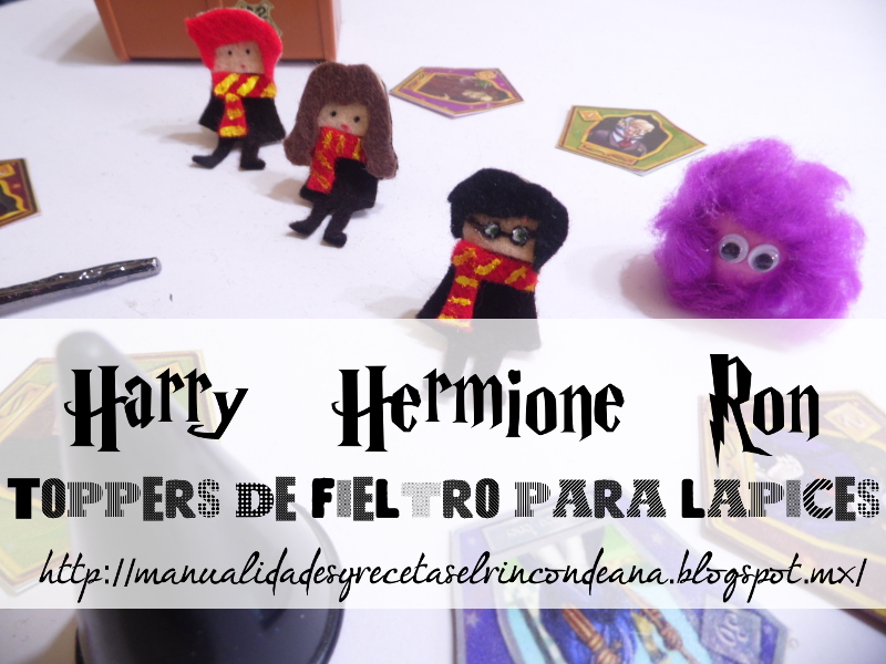 Toppers para lápices con los personajes de Harry Potter 