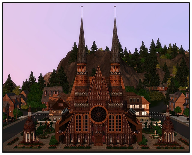 My Sims 3 Blog Sanctus Gothic Cathedral By Melissa Schwarz