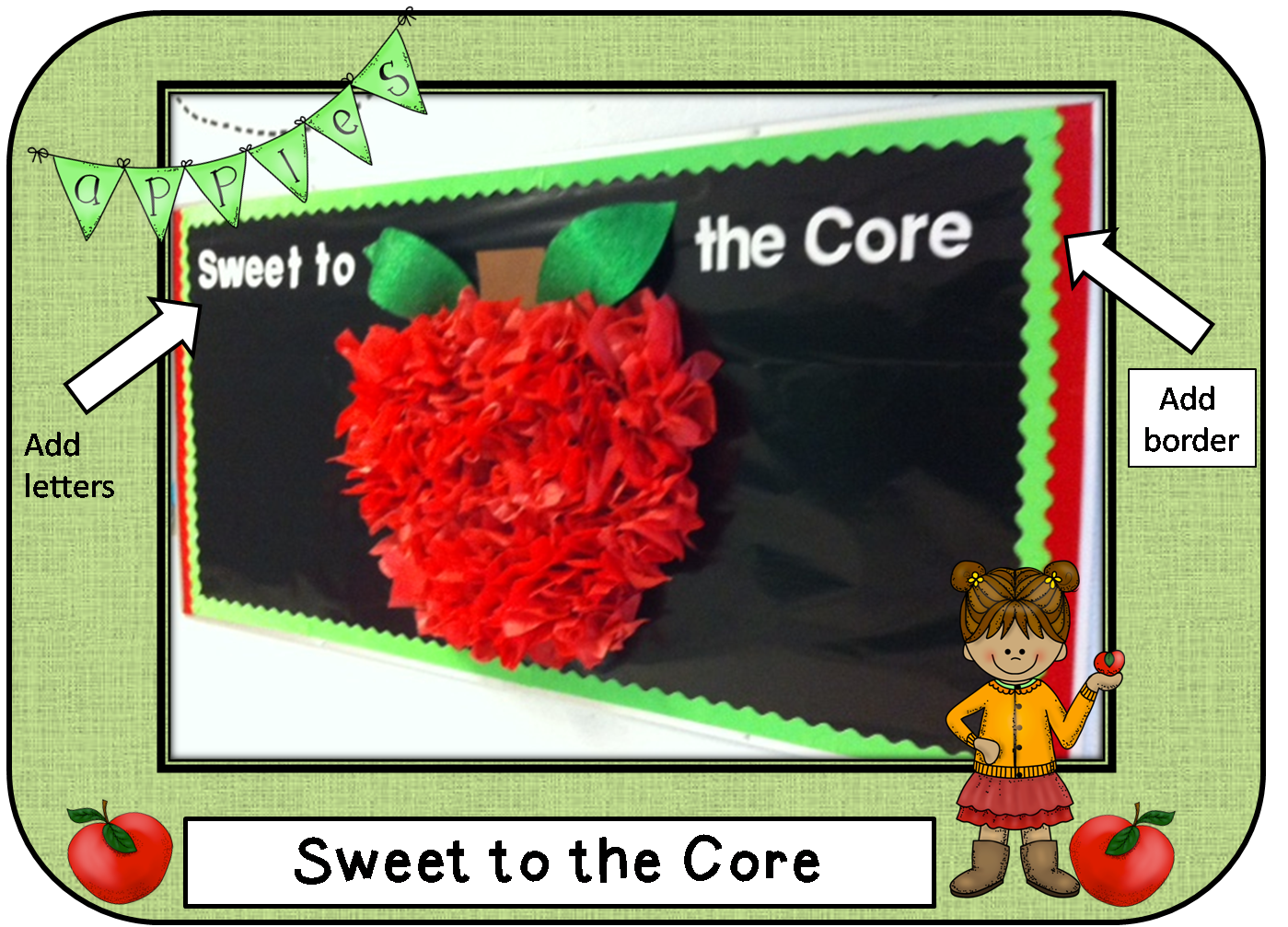 Back To School Bulletin BoardSweet To The Core Teaching Times 2