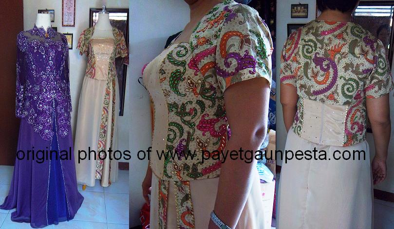 Payet Gaun Pesta Desain Baju Pesta Kebaya Modern dan 