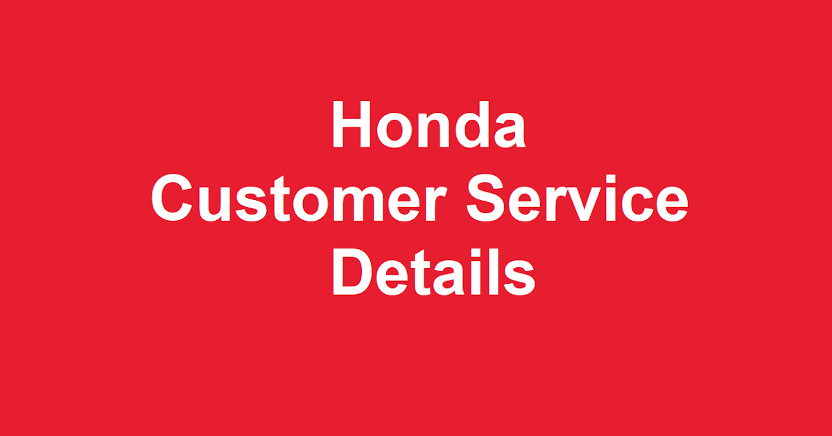 Honda Customer Service