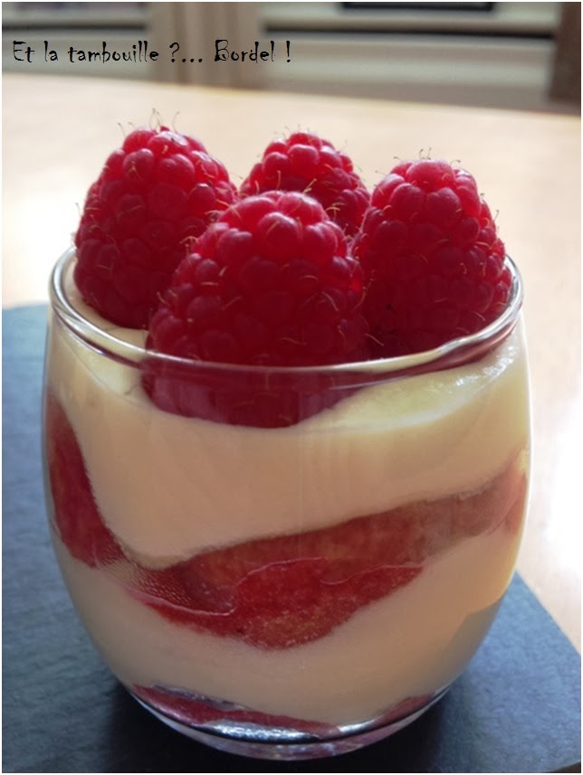Et la tambouille ?... Bordel ! Café gourmand couleur framboise