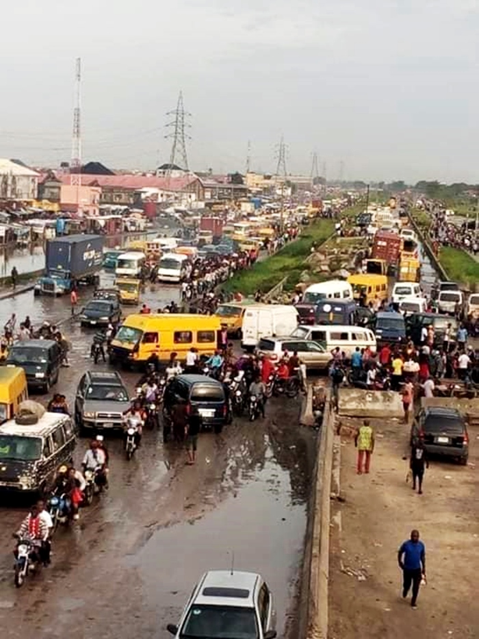 The Sorry State of The LagosBadagry Expressway This Morning Photos