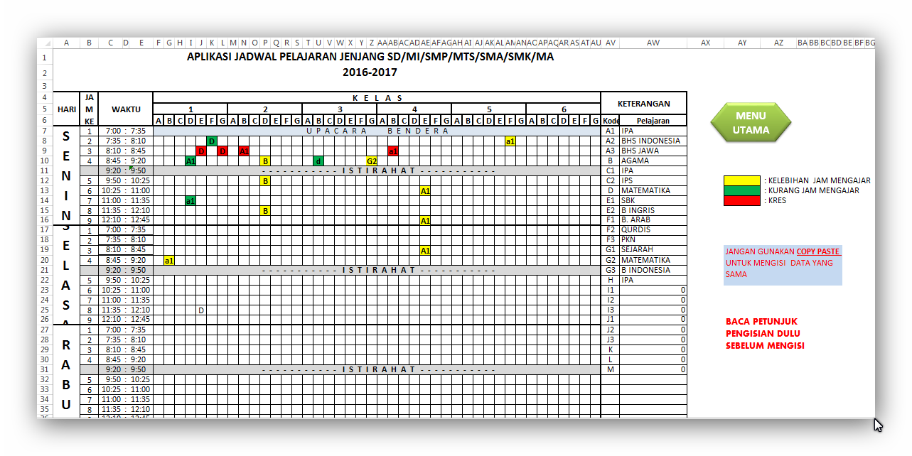 Aplikasi Jadwal Pelajaran Otomatis Anti Bentrok 20162017