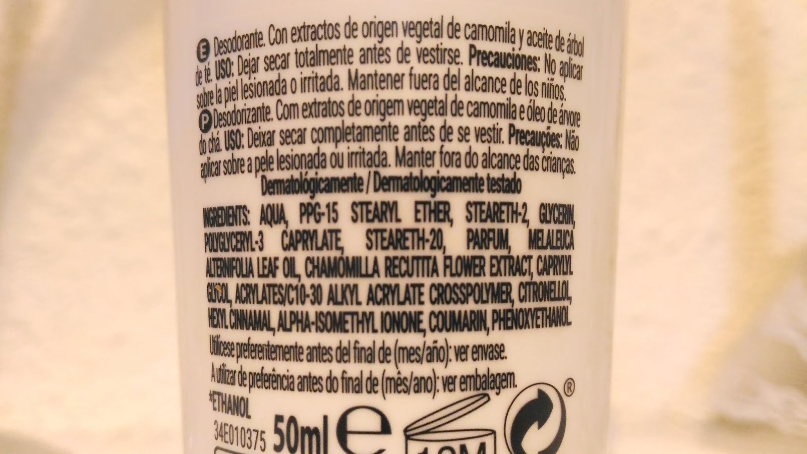 lucha densidad tapa Algo especial: Nuevo desodorante de Mercadona sin tóxicos