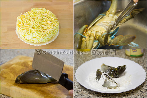薑蔥炒蟹製作圖 How To Make Ginger and Scallion Crab with Noodles01