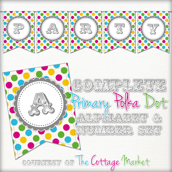 Free Printable Pink Cherry Banner Set | The Cottage Market Free Printable Pink Cherry Banner Set | The Cottage Market