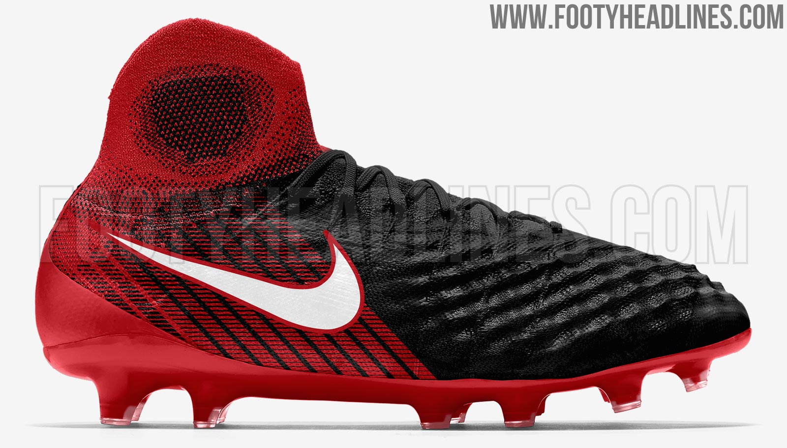 red nike football boots