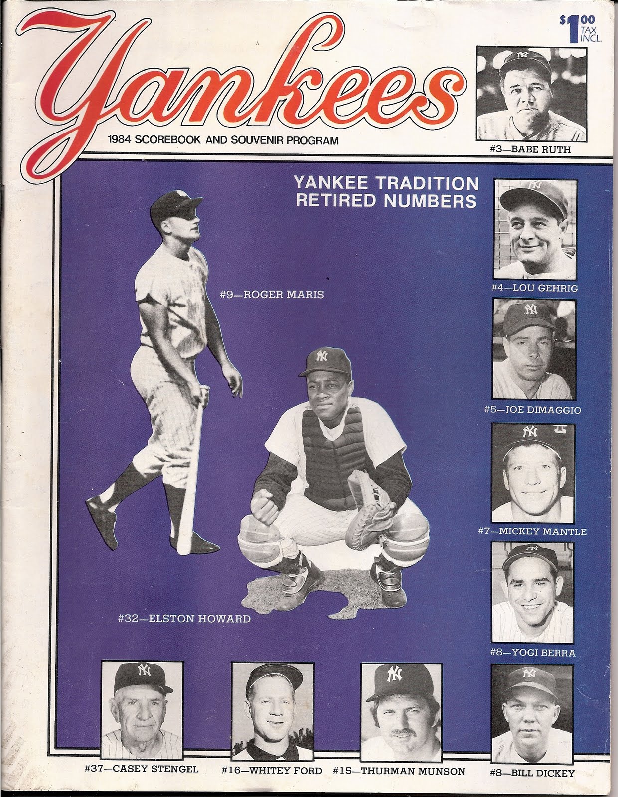 Cardboard Zoo Yankees Yearbooks, Scorebooks and Programs