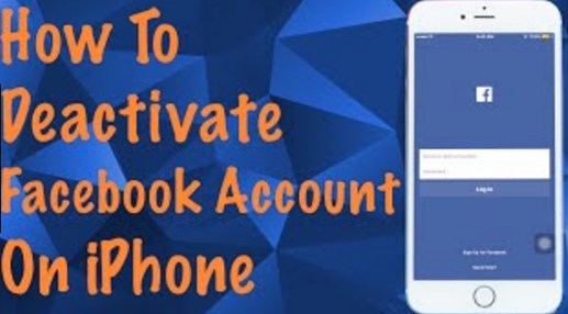 How to Deactivate Facebook Account on iPhone App