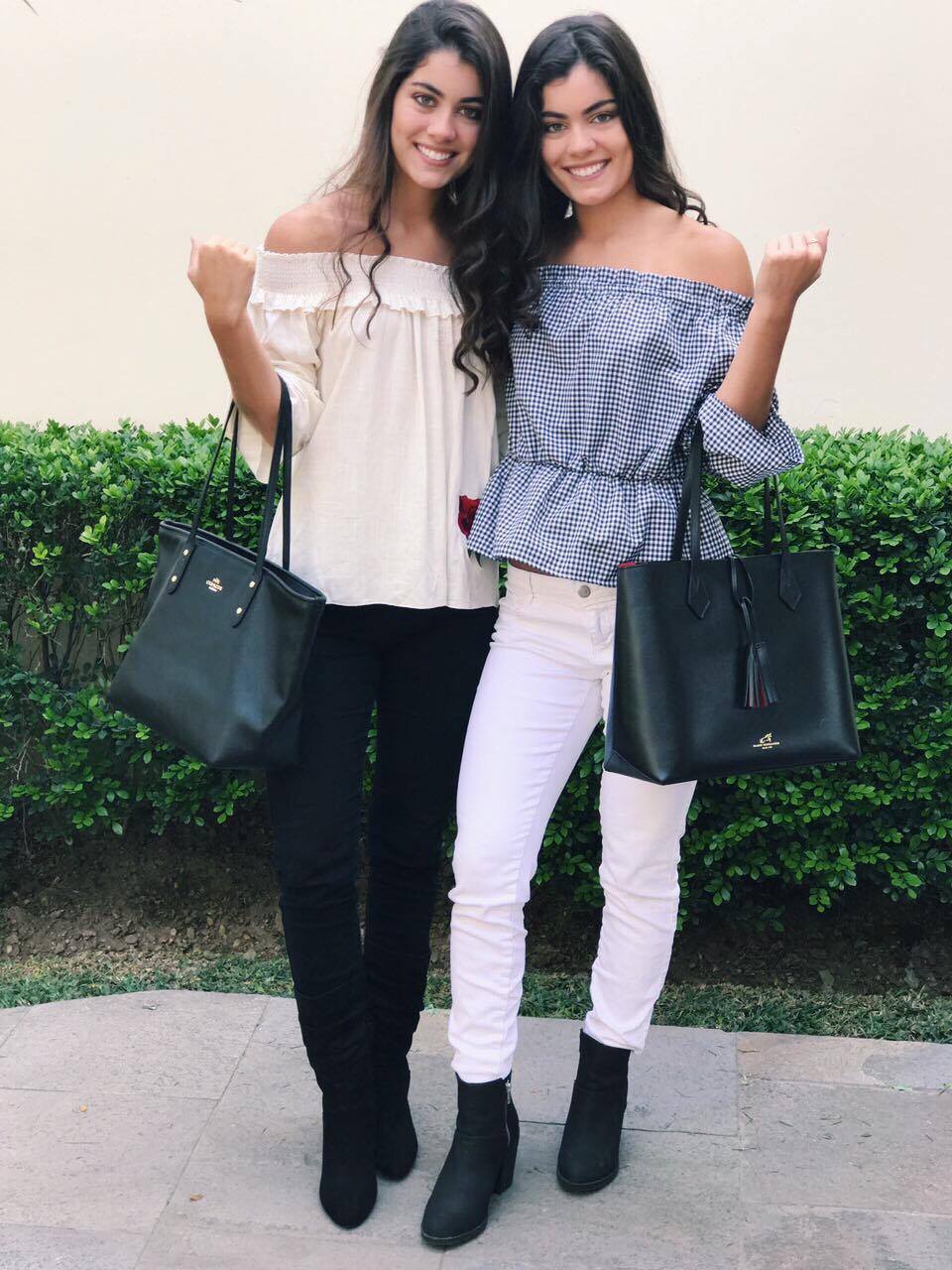 Jean blanco con botas negras Clearance