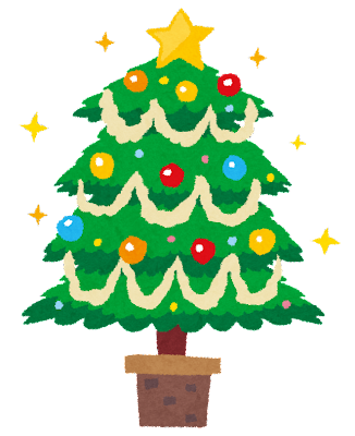 クリスマスツリーのイラスト