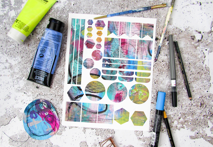 Free Mixed Media Digital Collage Sheets