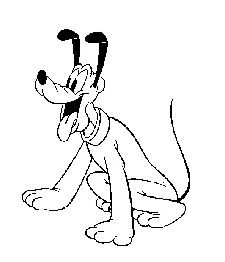 Coloring Pages Disney Animals 7 Disney Animal Pluto Coloring Pages To Print