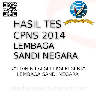 hasil tes CPNS Lembaga Sandi Negara