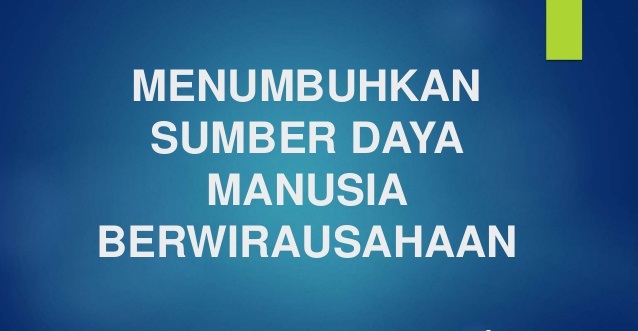Sumber Daya Manusia Dalam Berwirausaha Sdm Wirausaha Berbagaireviews Com