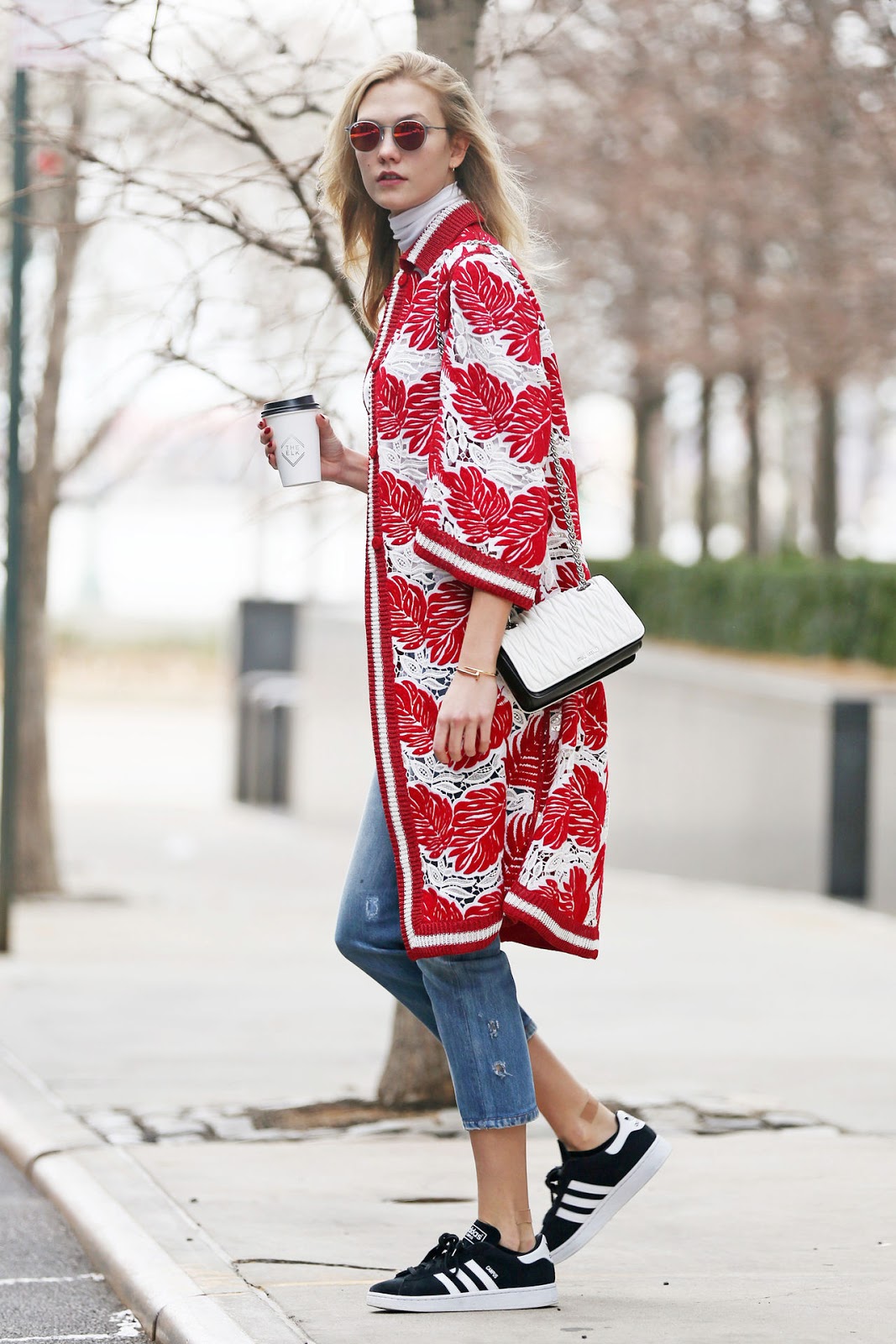 Karlie Kloss Wears a Statement Coat in NYC - The Front Row View