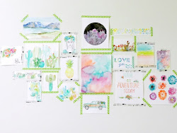 washi tape watercolor hang ever