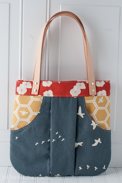 Tutorial: Attaching Leather Straps To Your Tote by Polka Dot Chair