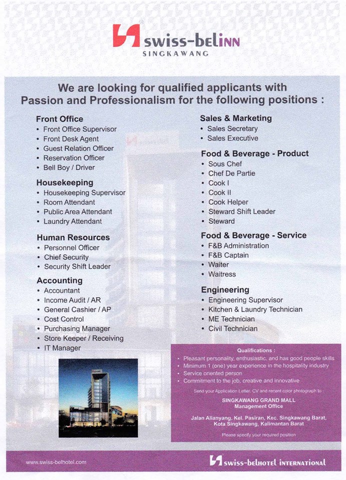 Lowongan Kerja Singkawang Grand Mall