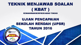 Teknik Menjawab Soalan KBAT UPSR 2016 Bahasa Melayu Penulisan  Pendidik2u