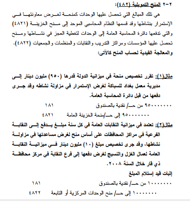 آلية احتساب سعر الوحدة الكهربائية المباعة و توزيع قيمة الضائعات على مراكزالكلفة حساب المنح التمولية 482 النظام المحاسبي الموحد