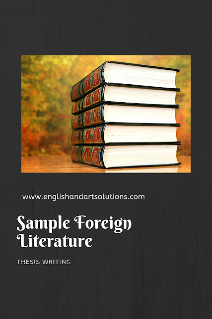 what is the meaning of foreign literature in thesis