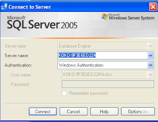 Contoh koneksi vb ke database sql server