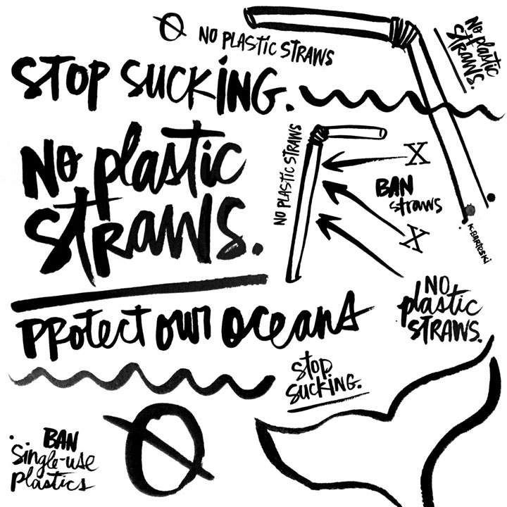 Katakan tidak kepada straw plastik
