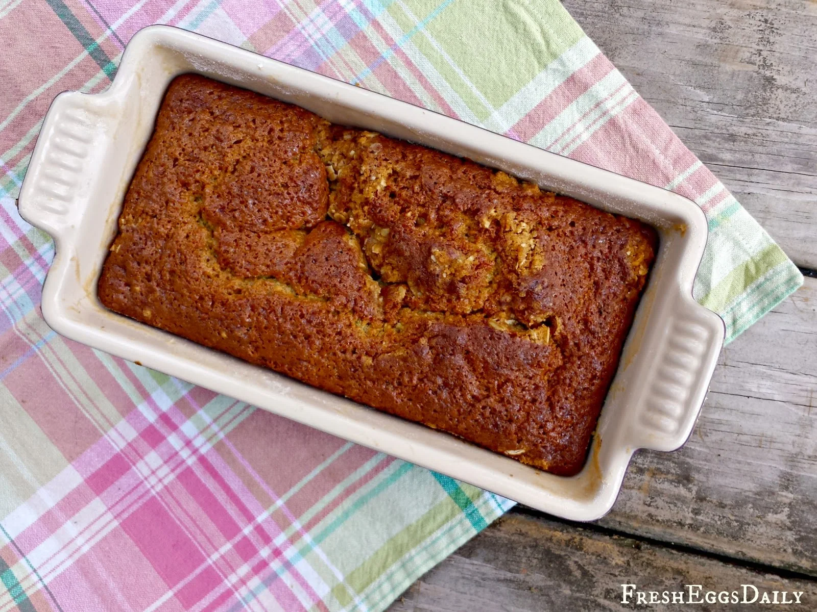Cardamom Ginger Zucchini Bread with Streusel Topping