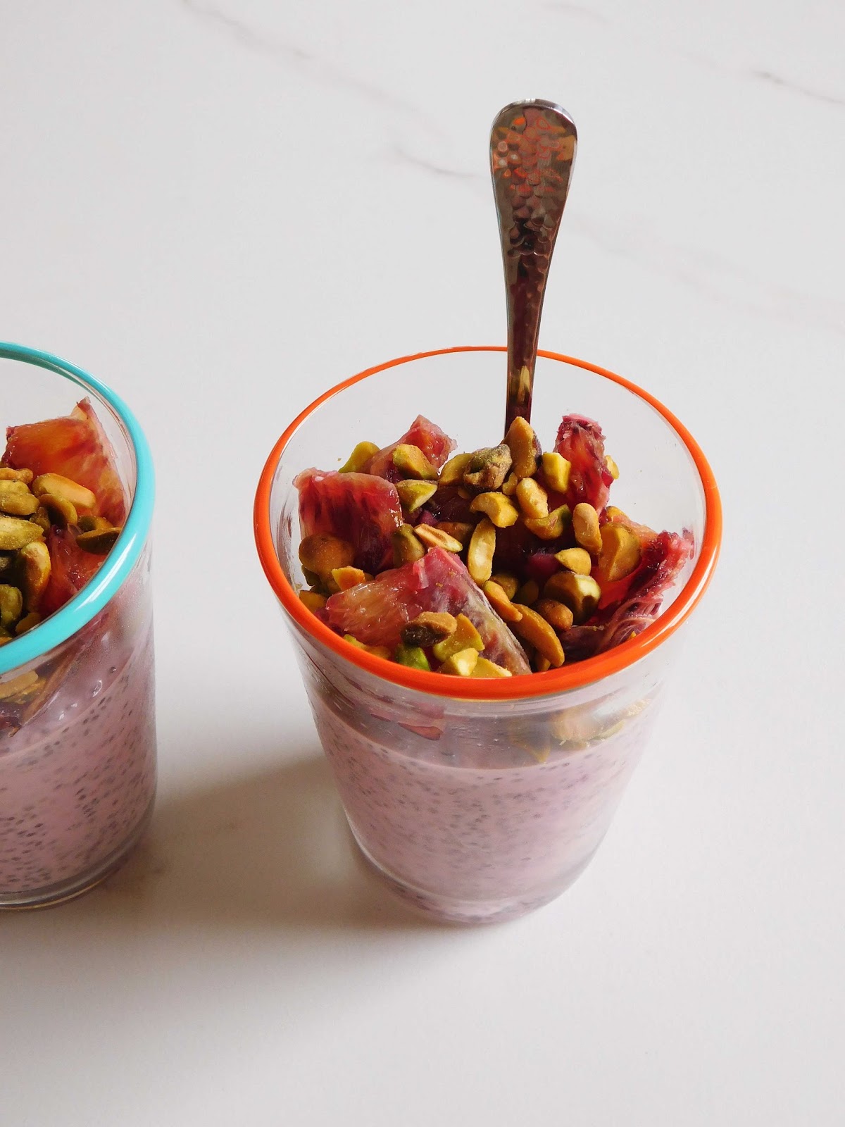 Simply Romanesco Blood Orange Chia Pudding