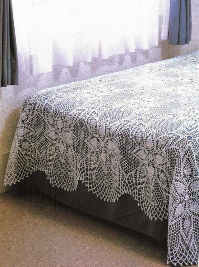 HOBİ DÜNYASI dantel yatak örtüsü