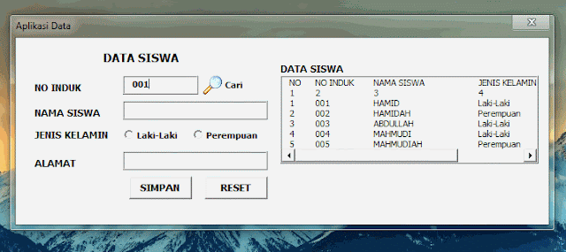 Contoh File Penerapan Kode Vba Excel Dan Aplikasi Excel Tanpa Proteksi