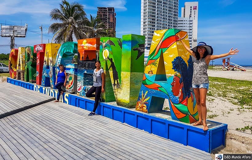 Letreiro Cartagena - Diário de bordo: 4 dias em Cartagena, Colômbia Letreiro Cartagena - Diário de bordo: 4 dias em Cartagena, Colômbia