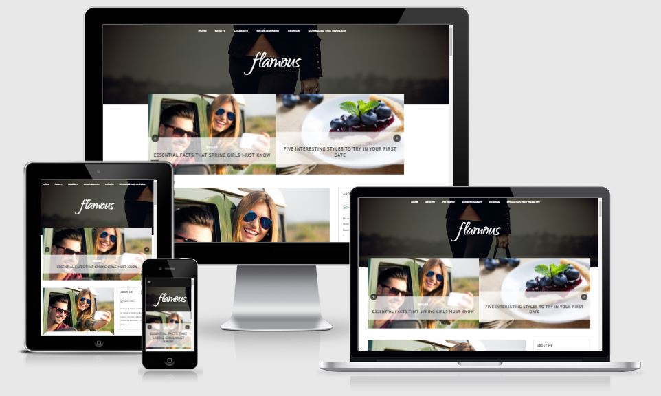 Flamous Responsive Blogger Template