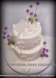 cake tier lavender butterflies singapore october
