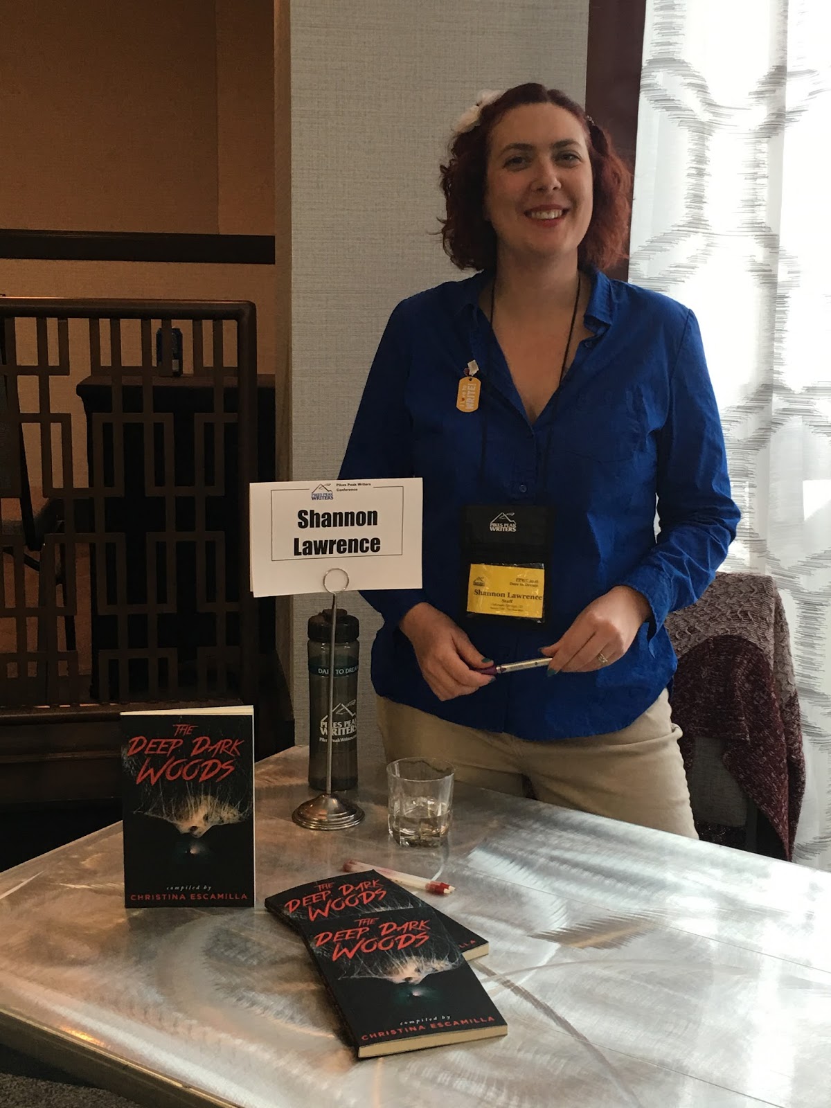 The Warrior Muse Setting up a Book Signing Table
