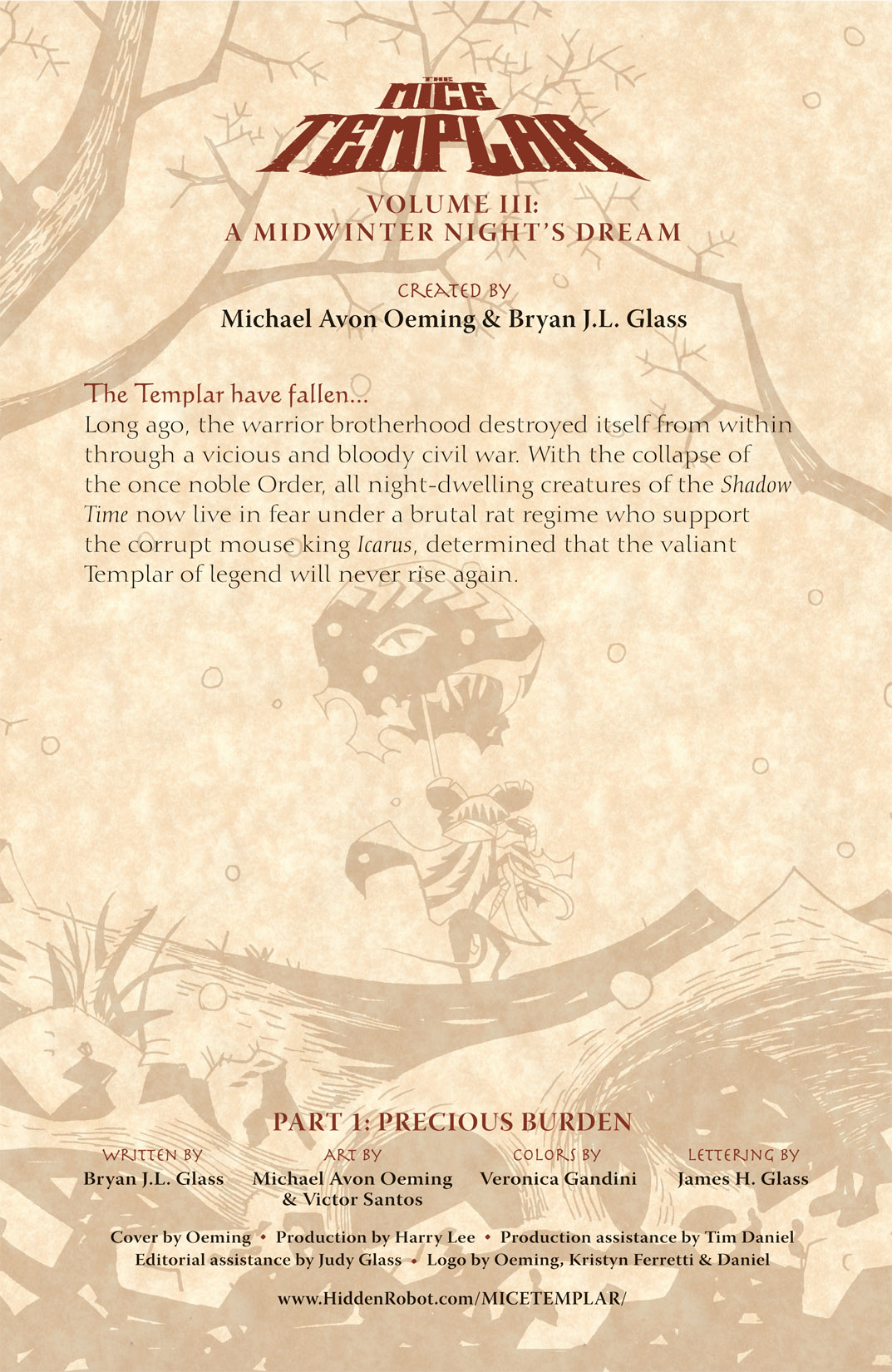 Read online The Mice Templar Volume 3: A Midwinter Night's Dream comic -  Issue #1 - 2