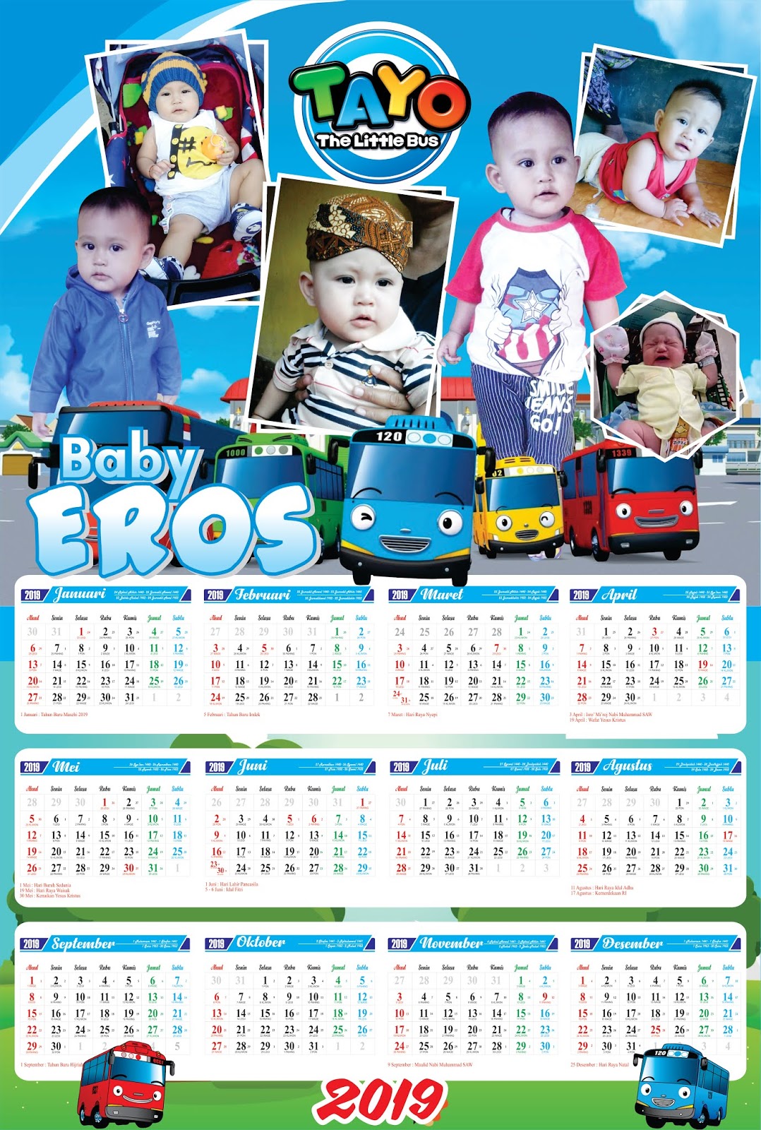 15+ Desain Kalender 3 Lembar Images