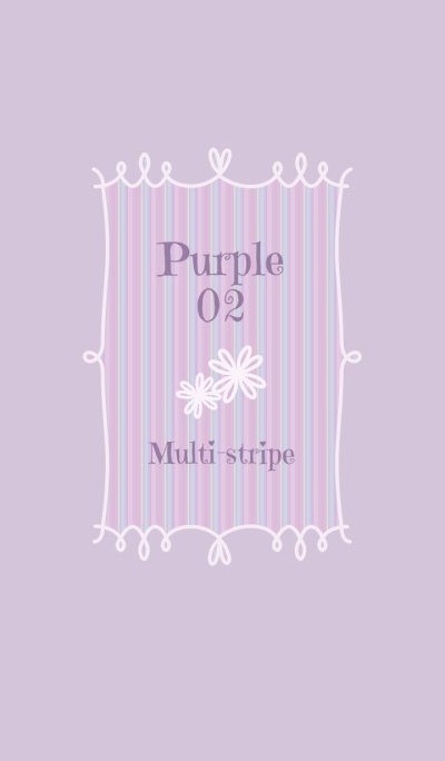 多色条纹/紫色 02r
