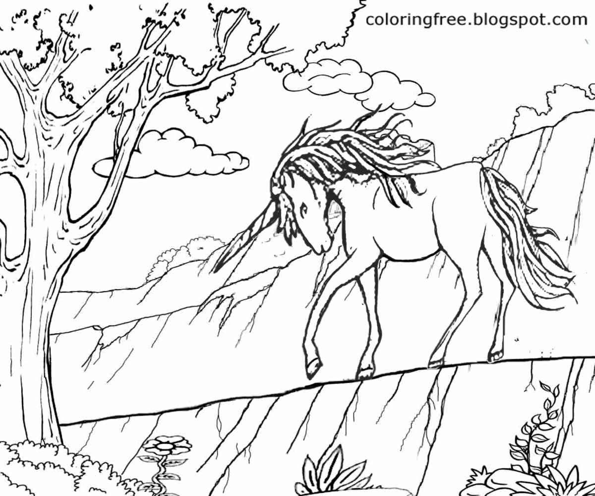 magical creatures coloring pages - photo #19