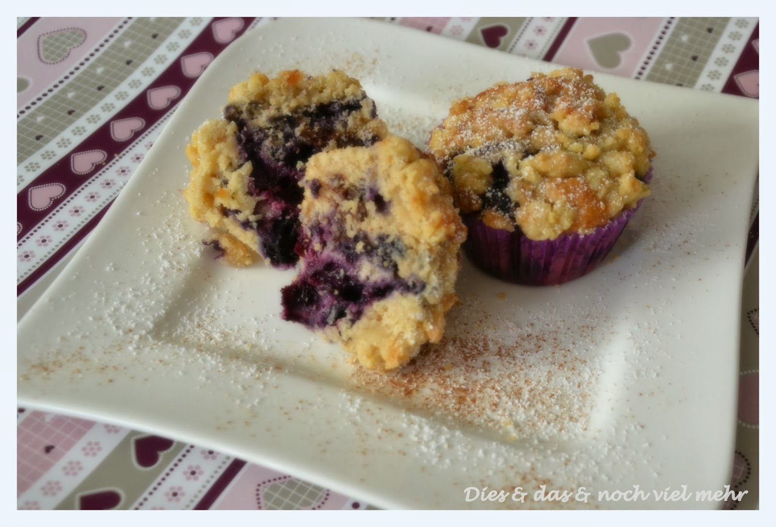 Donnerknispelwunderkiste: Blaubeer-Muffins mit Streuseln