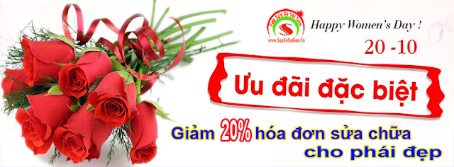 Giảm 20% hóa đơn sửa chữa xe máy nhân ngày 20-10