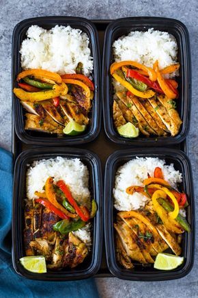 Meal-prep chicken marinated in a spicy garlic, chili, cilantro, lime marinade, served with rice and colorful bell peppers. This tasty flavor-packed meal is quick and easy makes a great lunch all we…