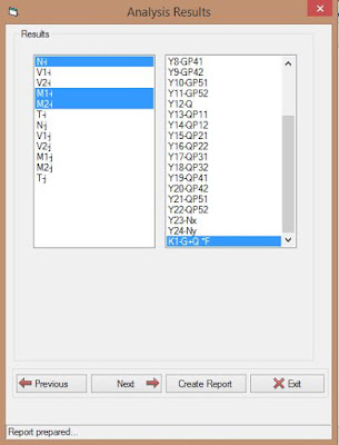 Second 'Analysis Results' Dialog Box