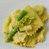 Fava Bean Agnolotti with Curry Emulsion