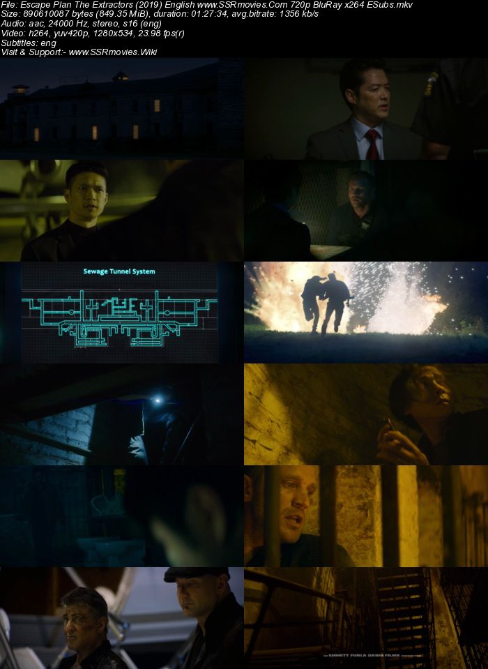 Escape Plan The Extractors (2019) English 480p BluRay 250MB ESubs Movie Download